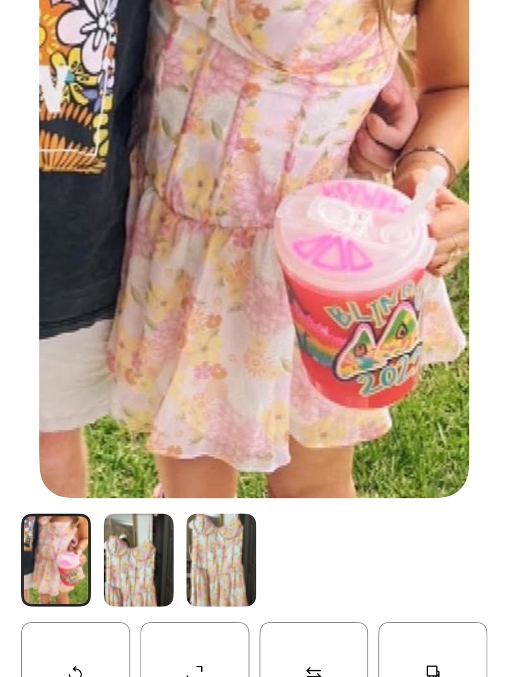 Light Pink Floral Sundress